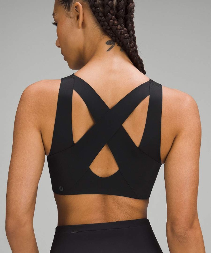 Sujetador Deportivo Lululemon Enlite Front-Zip Bra High Support, A–DDD(E) Cups Mujer Negras Chile | 058WRBTUH