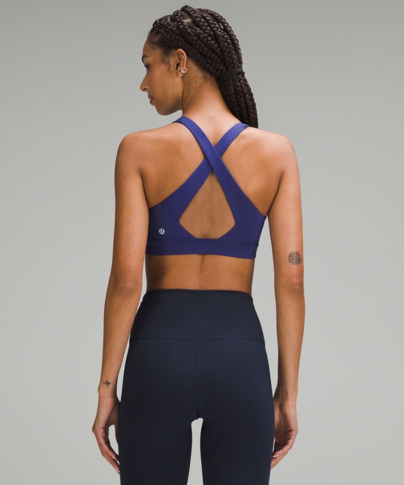 Sujetador Deportivo Lululemon Envital Bra Medium Support B/C Cup Mujer Azules Chile | 491GOBUVE
