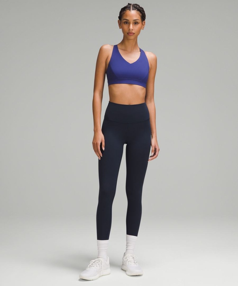 Sujetador Deportivo Lululemon Envital Bra Medium Support B/C Cup Mujer Azules Chile | 491GOBUVE