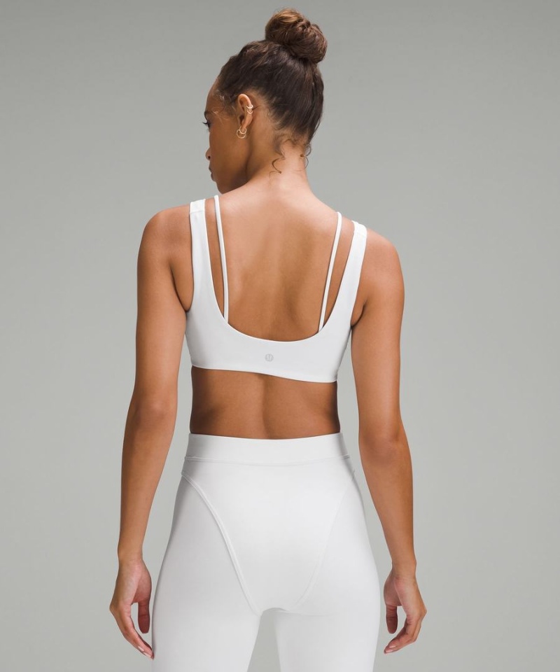 Sujetador Deportivo Lululemon Everlux Front Cut-Out Train Bra Light Support, B/C Cup Mujer Blancas Chile | 581PSAZNX