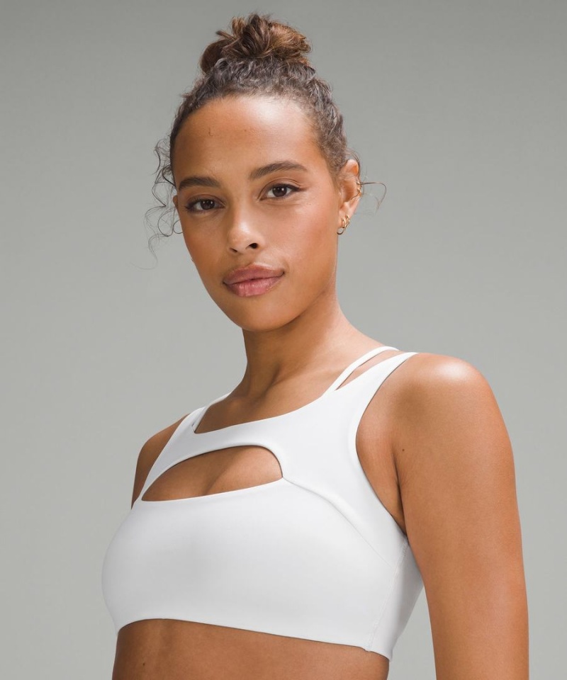 Sujetador Deportivo Lululemon Everlux Front Cut-Out Train Bra Light Support, B/C Cup Mujer Blancas Chile | 581PSAZNX