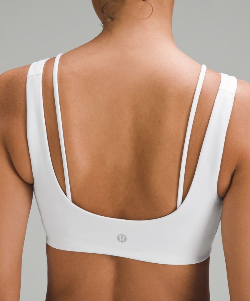 Sujetador Deportivo Lululemon Everlux Front Cut-Out Train Bra Light Support, B/C Cup Mujer Blancas Chile | 581PSAZNX