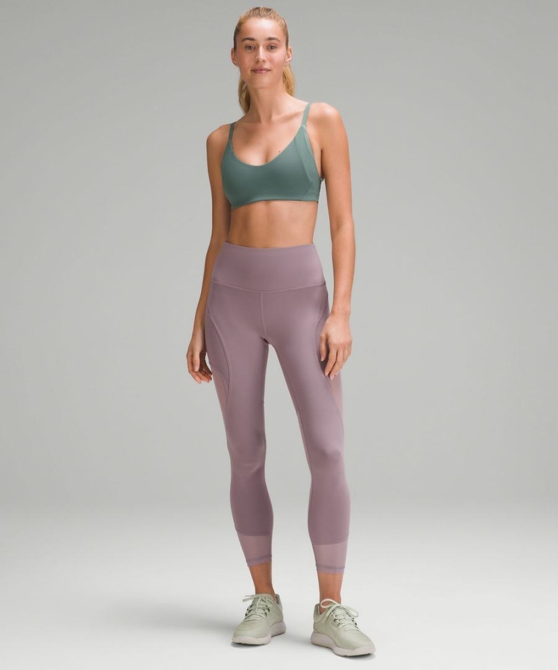 Sujetador Deportivo Lululemon Everlux with Mesh Train Bra B/C Cup Mujer Verde Oscuro Chile | 476QCWYSG