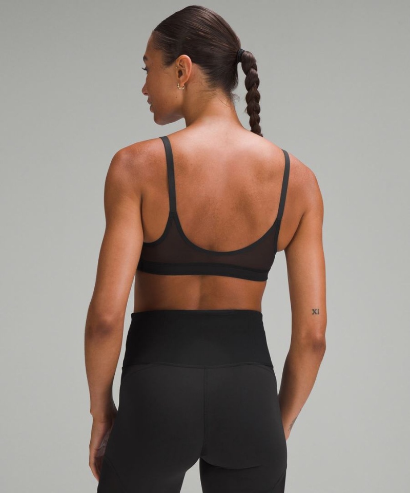 Sujetador Deportivo Lululemon Everlux with Mesh Train Bra B/C Cup Mujer Negras Chile | 274QMDULE