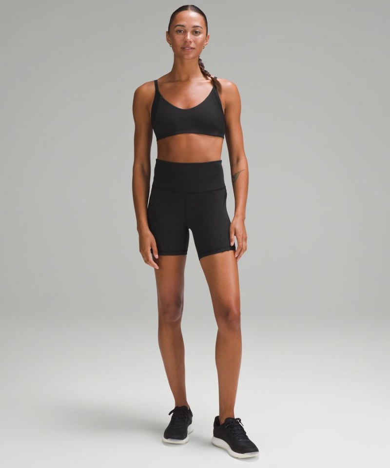Sujetador Deportivo Lululemon Everlux with Mesh Train Bra B/C Cup Mujer Negras Chile | 274QMDULE