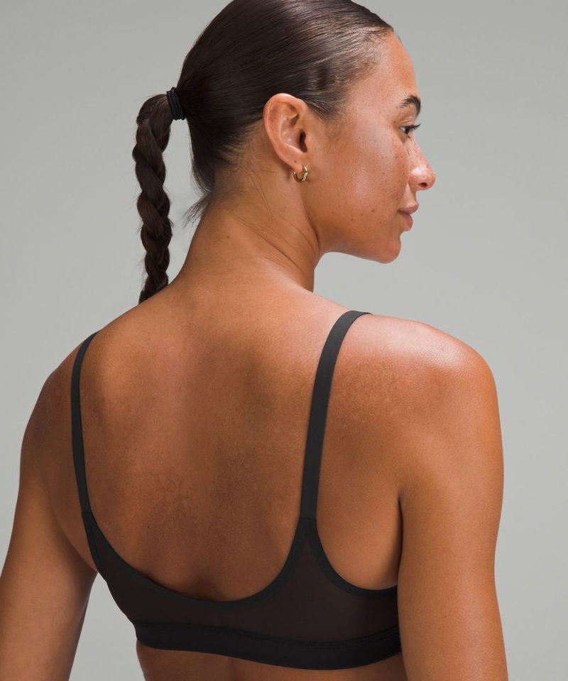 Sujetador Deportivo Lululemon Everlux with Mesh Train Bra B/C Cup Mujer Negras Chile | 274QMDULE