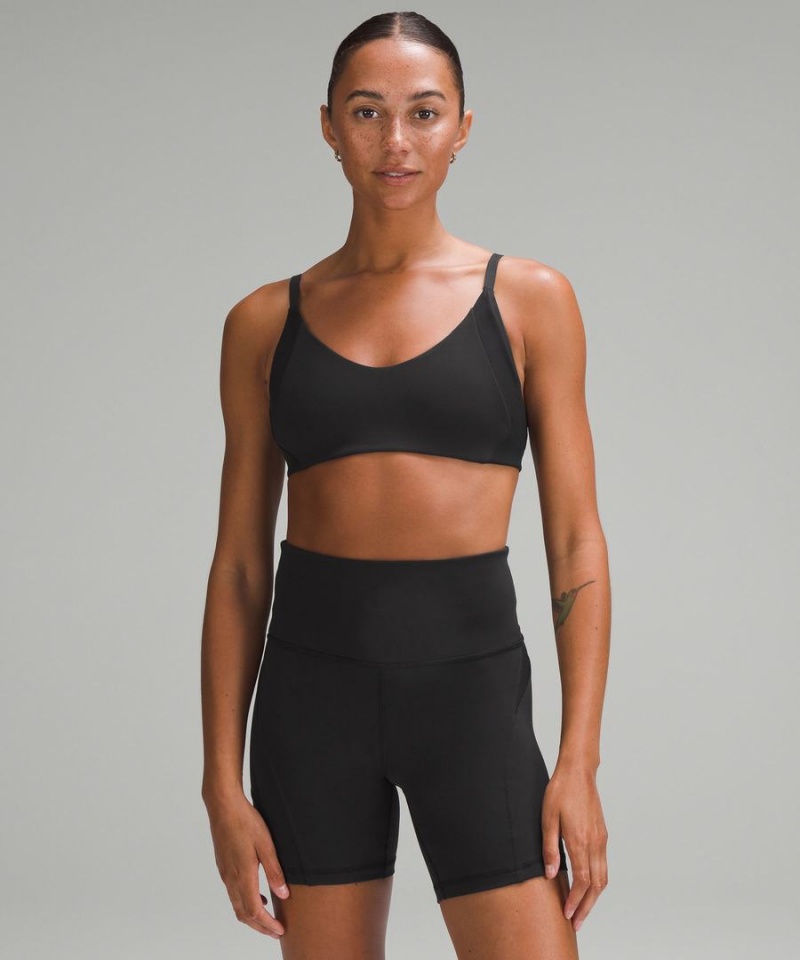 Sujetador Deportivo Lululemon Everlux with Mesh Train Bra B/C Cup Mujer Negras Chile | 274QMDULE