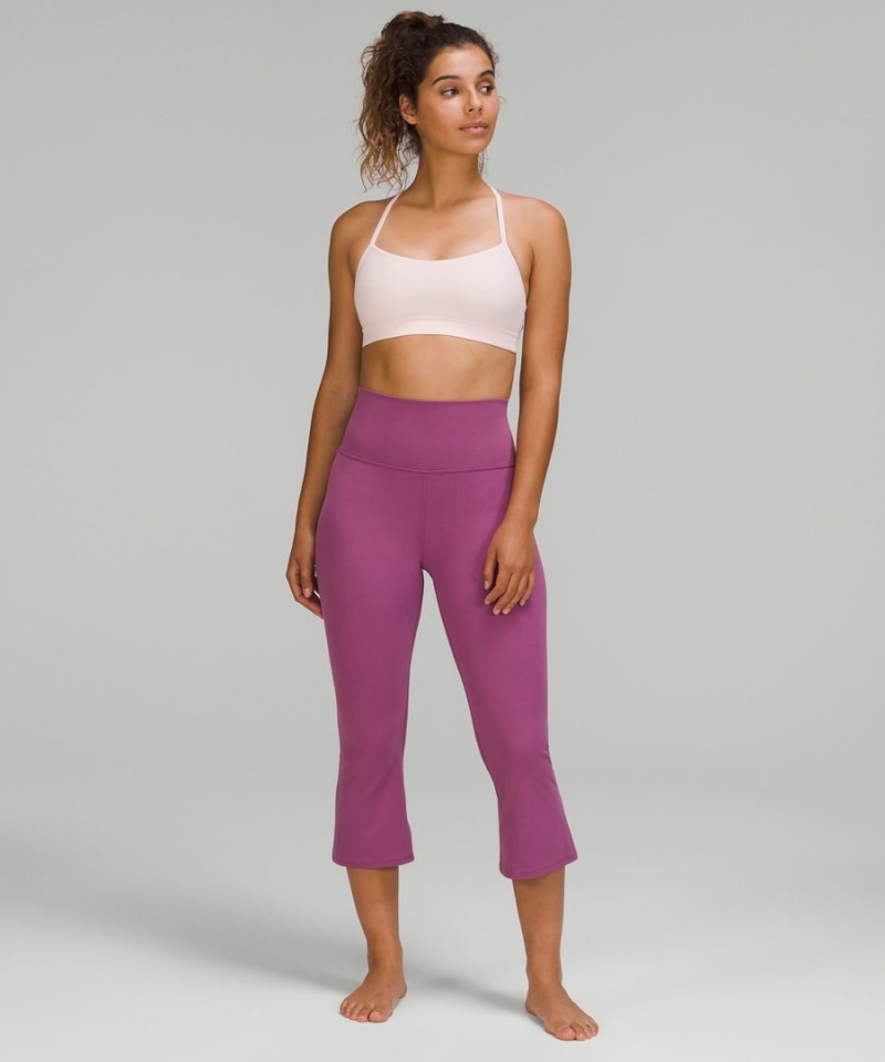 Sujetador Deportivo Lululemon Flow Y Bra Nulu Light Support, A–C Cups Mujer Rojas Claro Chile | 381SDKMQI