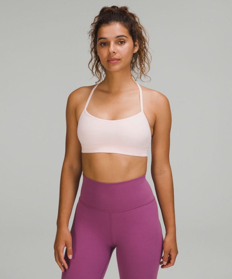 Sujetador Deportivo Lululemon Flow Y Bra Nulu Light Support, A–C Cups Mujer Rojas Claro Chile | 381SDKMQI