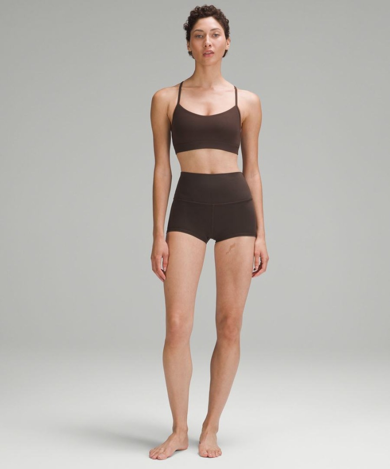 Sujetador Deportivo Lululemon Flow Y Bra Nulu Light Support, A–C Cups Mujer Chocolate Chile | 451MRKEQC