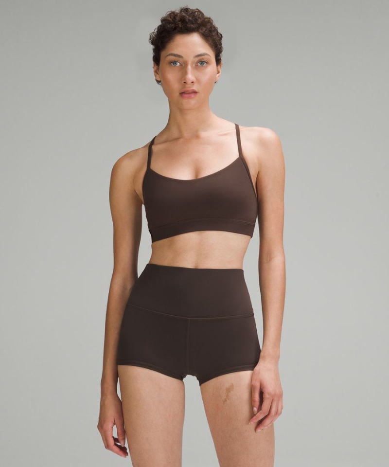 Sujetador Deportivo Lululemon Flow Y Bra Nulu Light Support, A–C Cups Mujer Chocolate Chile | 451MRKEQC