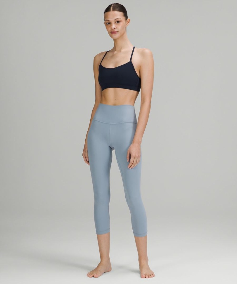 Sujetador Deportivo Lululemon Flow Y Bra Nulu Light Support, A–C Cups Mujer Azul Marino Chile | 654INQHAM