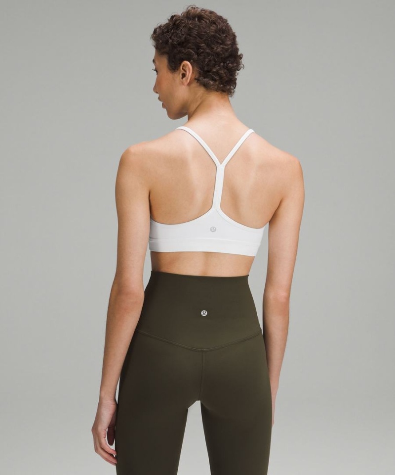 Sujetador Deportivo Lululemon Flow Y Bra Nulu Light Support, A–C Cups Mujer Blancas Chile | 236OHMYZF
