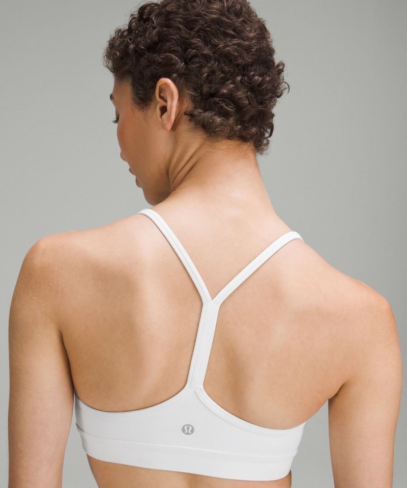 Sujetador Deportivo Lululemon Flow Y Bra Nulu Light Support, A–C Cups Mujer Blancas Chile | 236OHMYZF
