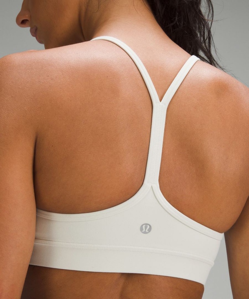 Sujetador Deportivo Lululemon Flow Y Bra Nulu Light Support, A–C Cups Mujer Beige Chile | 830HNPSDY