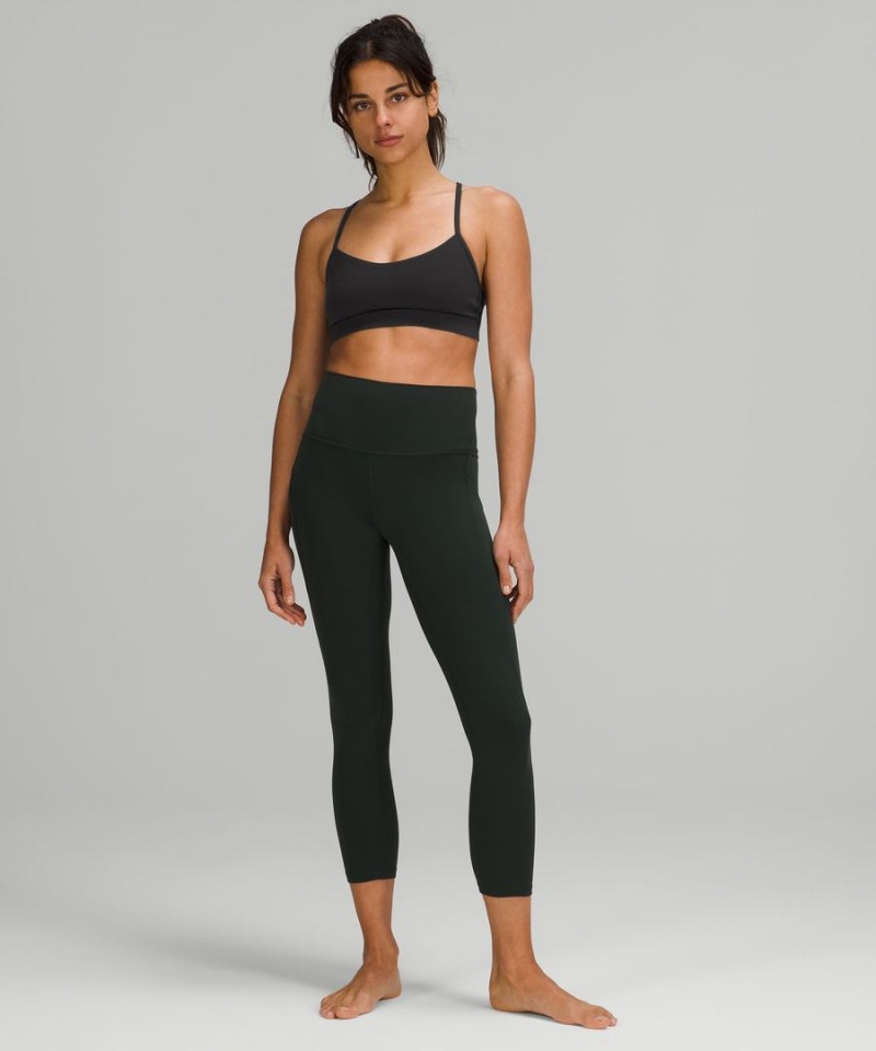 Sujetador Deportivo Lululemon Flow Y Bra Nulu Light Support, A–C Cups Mujer Negras Chile | 635MAQHXC