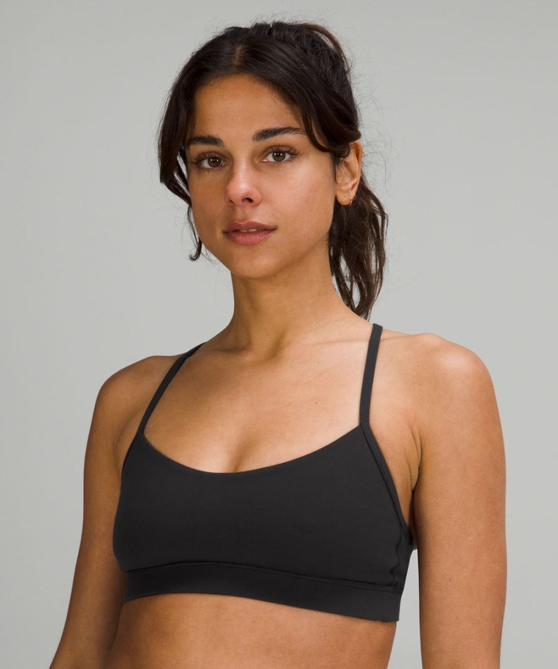 Sujetador Deportivo Lululemon Flow Y Bra Nulu Light Support, A–C Cups Mujer Negras Chile | 635MAQHXC