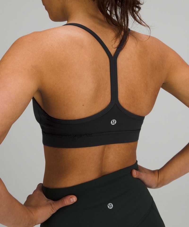 Sujetador Deportivo Lululemon Flow Y Bra Nulu Light Support, A–C Cups Mujer Negras Chile | 635MAQHXC