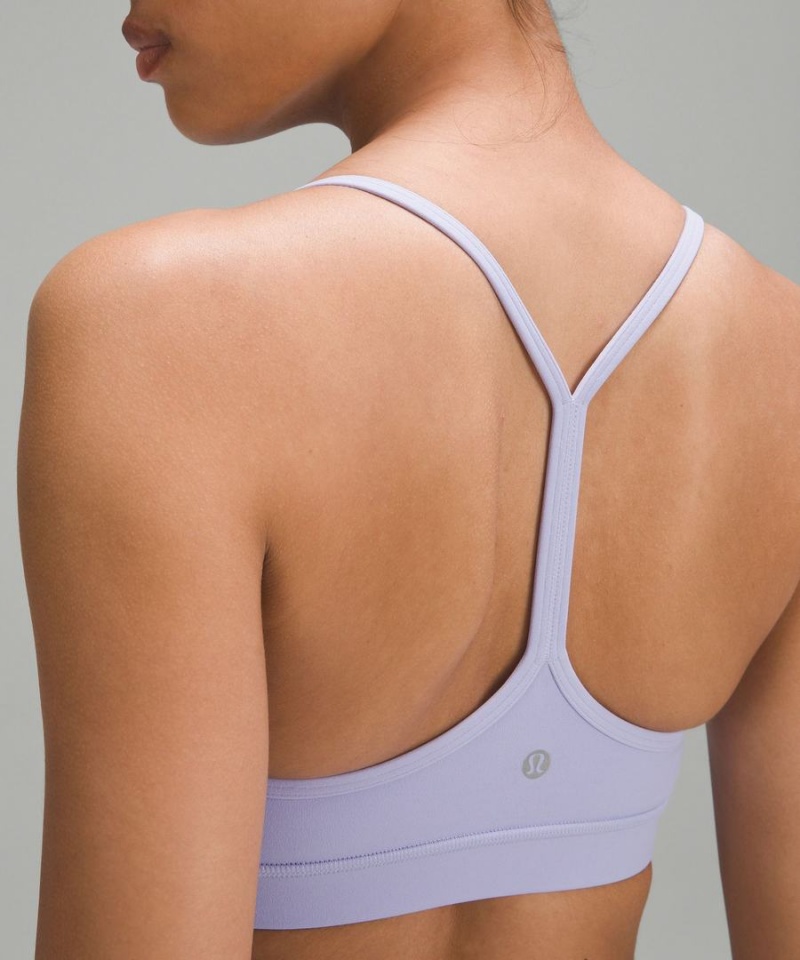 Sujetador Deportivo Lululemon Flow Y Bra Nulu Light Support, A–C Cups Mujer Moradas Chile | 381HYZKMX