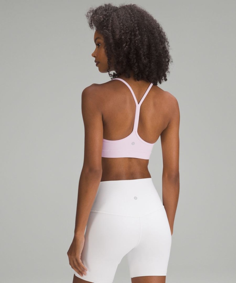 Sujetador Deportivo Lululemon Flow Y Bra Nulu Light Support, A–C Cups Mujer Rosas Chile | 385IVCPSN