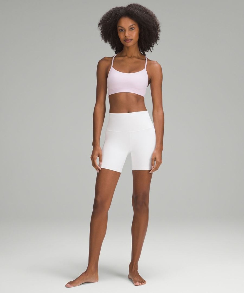 Sujetador Deportivo Lululemon Flow Y Bra Nulu Light Support, A–C Cups Mujer Rosas Chile | 385IVCPSN