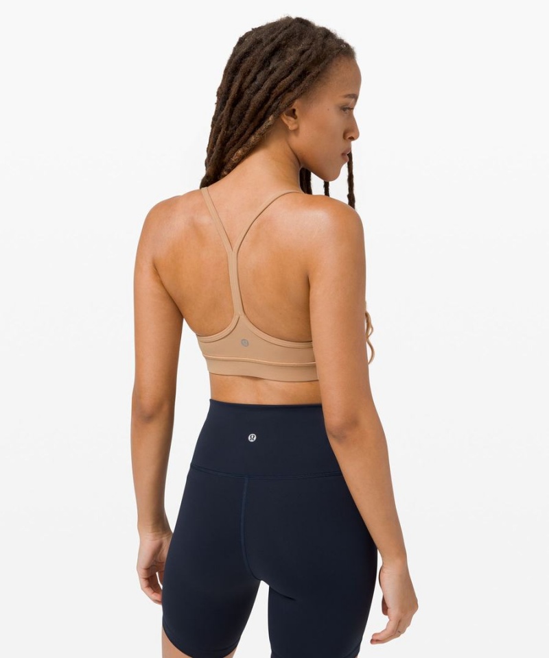 Sujetador Deportivo Lululemon Flow Y Bra Nulu Light Support, A–C Cups Mujer Kaki Chile | 714USIVBX