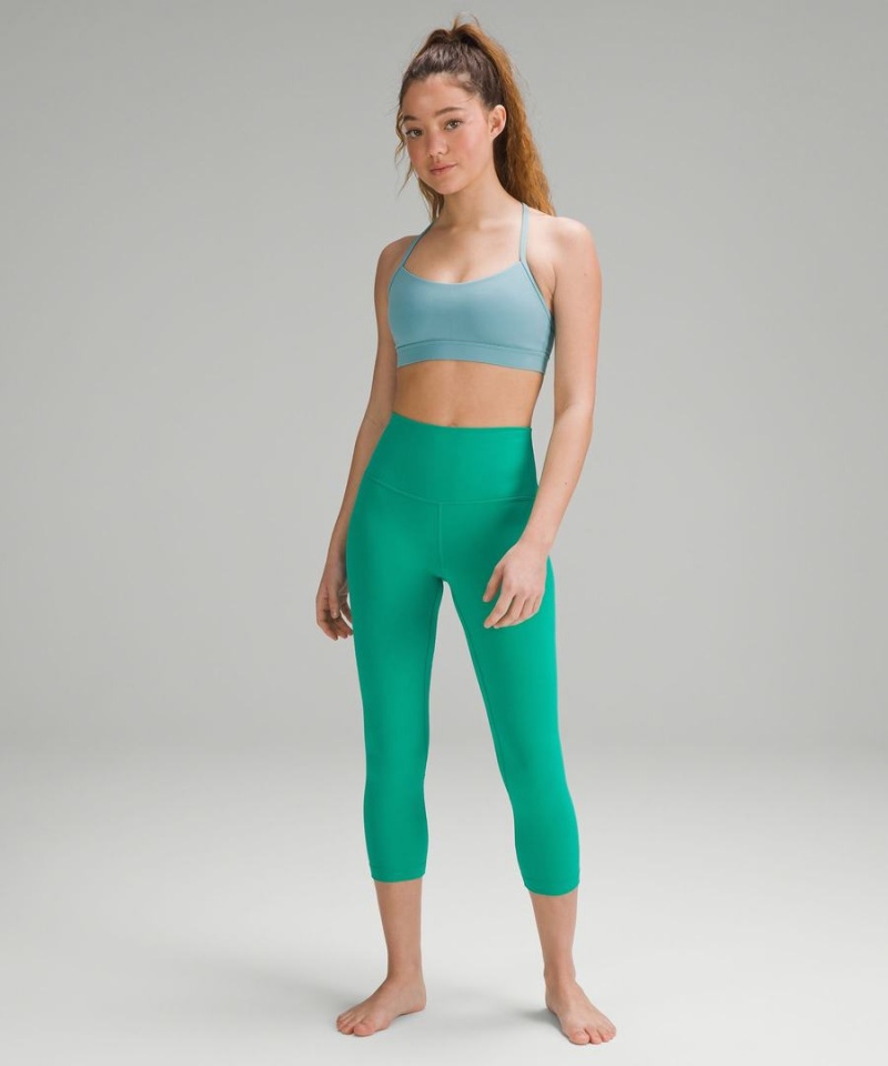 Sujetador Deportivo Lululemon Flow Y Bra Nulu Light Support, A–C Cups Mujer Turquesa Chile | 012WJRNMU