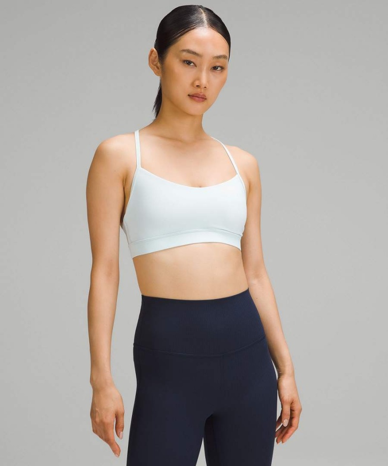 Sujetador Deportivo Lululemon Flow Y Bra Nulu Light Support, A–C Cups Mujer Azules Chile | 957EKOZCA