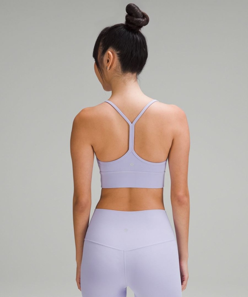 Sujetador Deportivo Lululemon Flow Y Nulu Longline Bra Light Support, A–C Cups Mujer Moradas Chile | 018PBNEYJ