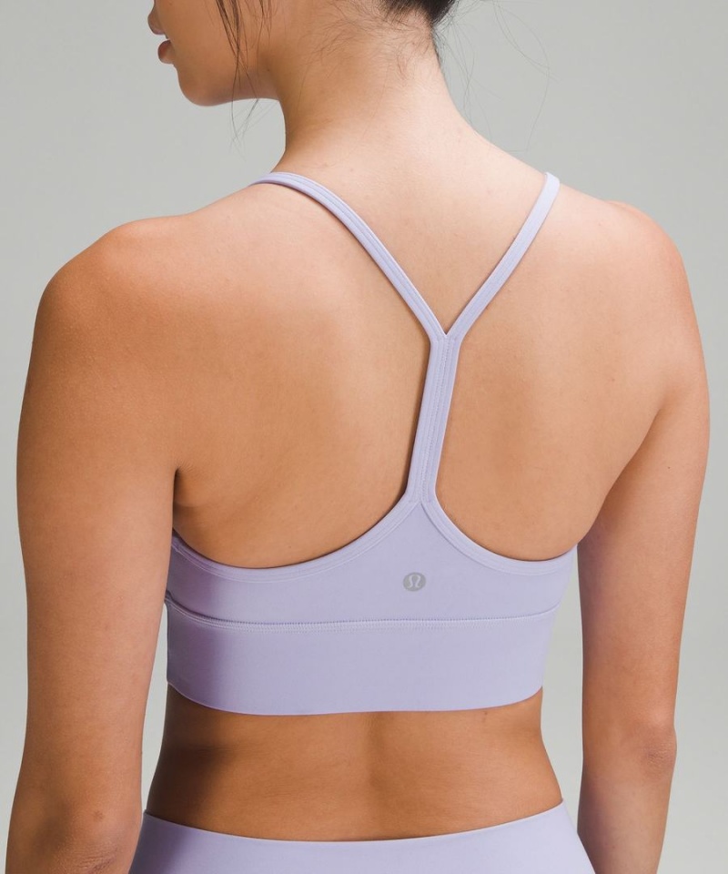 Sujetador Deportivo Lululemon Flow Y Nulu Longline Bra Light Support, A–C Cups Mujer Moradas Chile | 018PBNEYJ