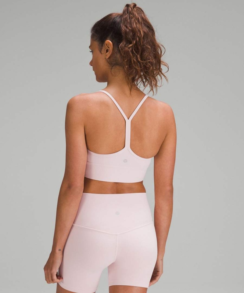 Sujetador Deportivo Lululemon Flow Y Nulu Longline Bra Light Support, A–C Cups Mujer Rosas Chile | 521QEPZNL