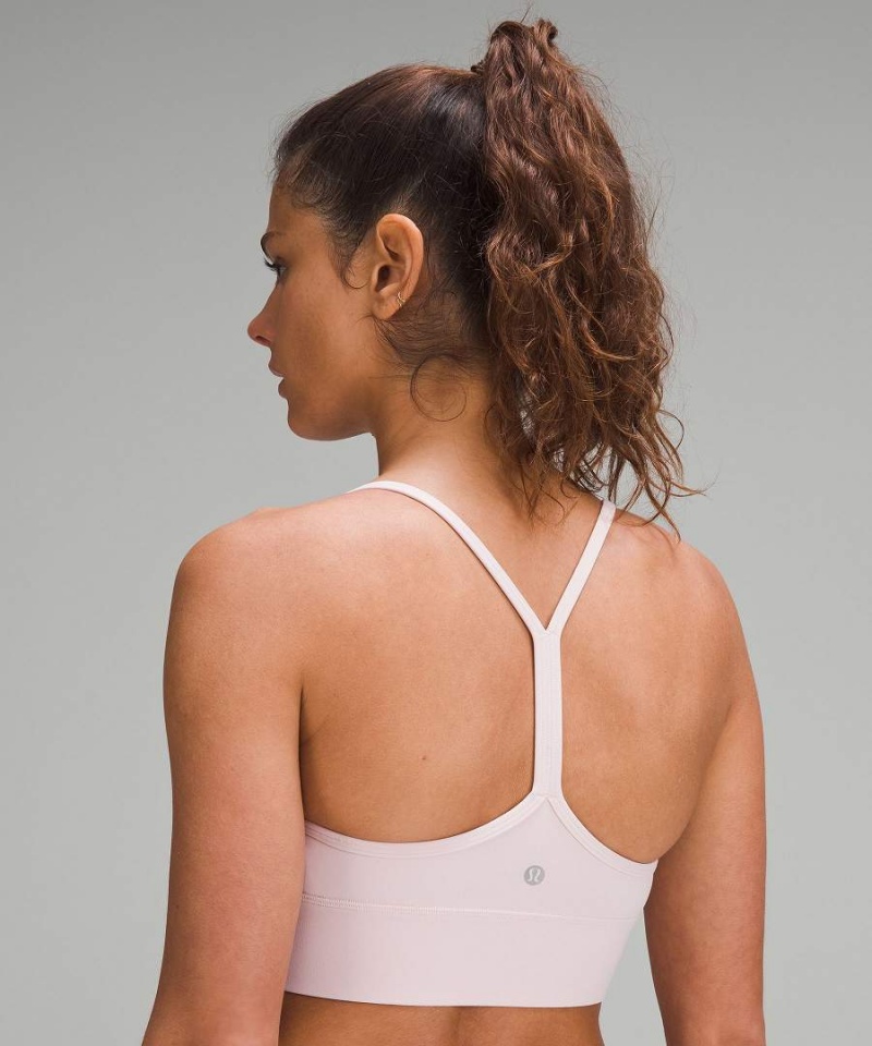 Sujetador Deportivo Lululemon Flow Y Nulu Longline Bra Light Support, A–C Cups Mujer Rosas Chile | 521QEPZNL