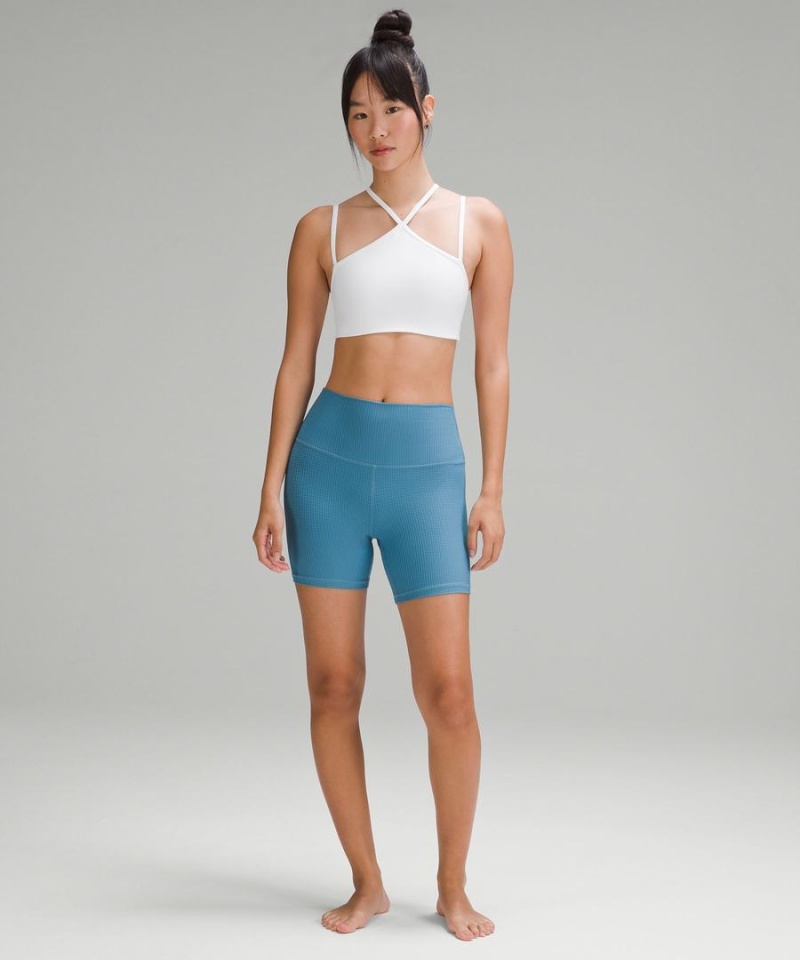 Sujetador Deportivo Lululemon Flow Y Tiras Bra Nulu Light Support, A–C Cups Mujer Blancas Chile | 970BQOXAF