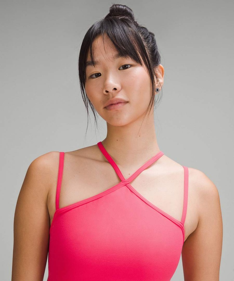 Sujetador Deportivo Lululemon Flow Y Tiras Bra Nulu Light Support, A–C Cups Mujer Rojas Chile | 829ETFPMG