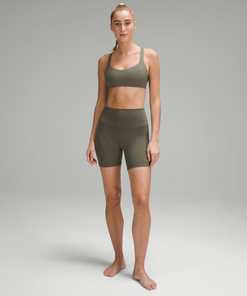 Sujetador Deportivo Lululemon Free to Be Bra - Wild Light Support, A/B Cup Mujer Verde Chile | 793FHTWIU
