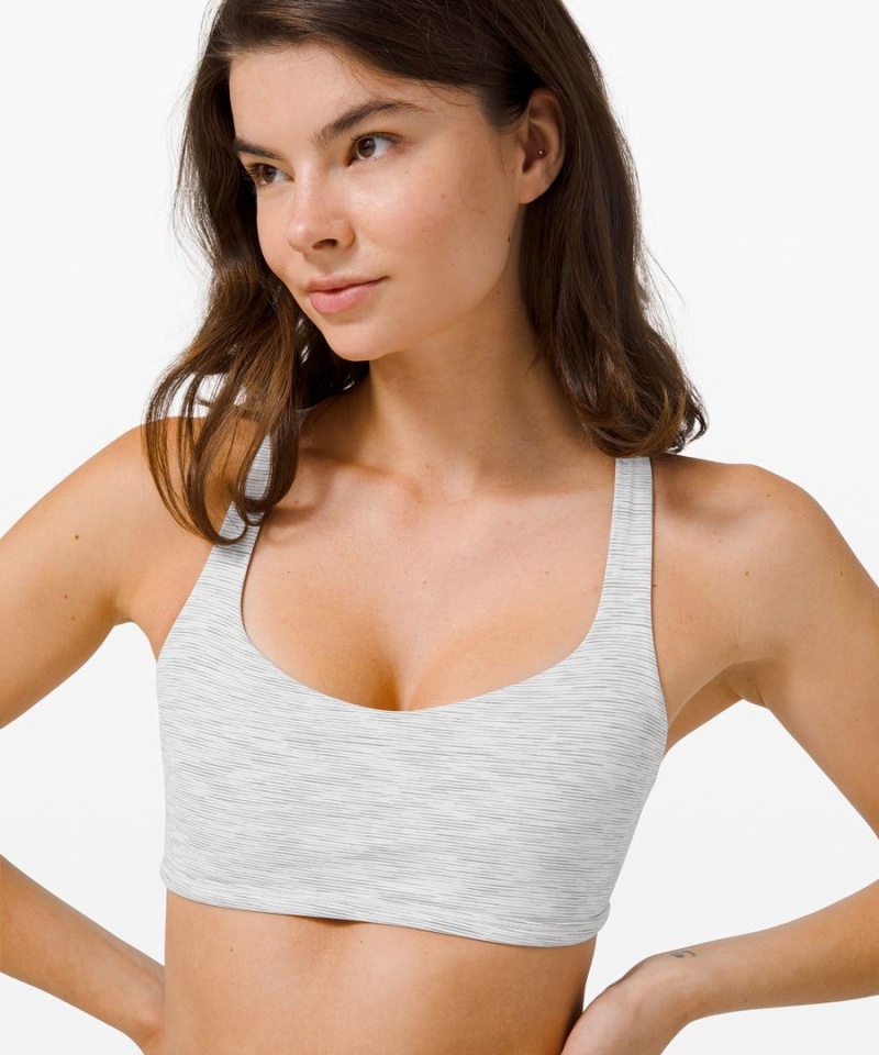 Sujetador Deportivo Lululemon Free to Be Bra - Wild Light Support, A/B Cup Mujer Gris Claro Chile | 413MGHQNY