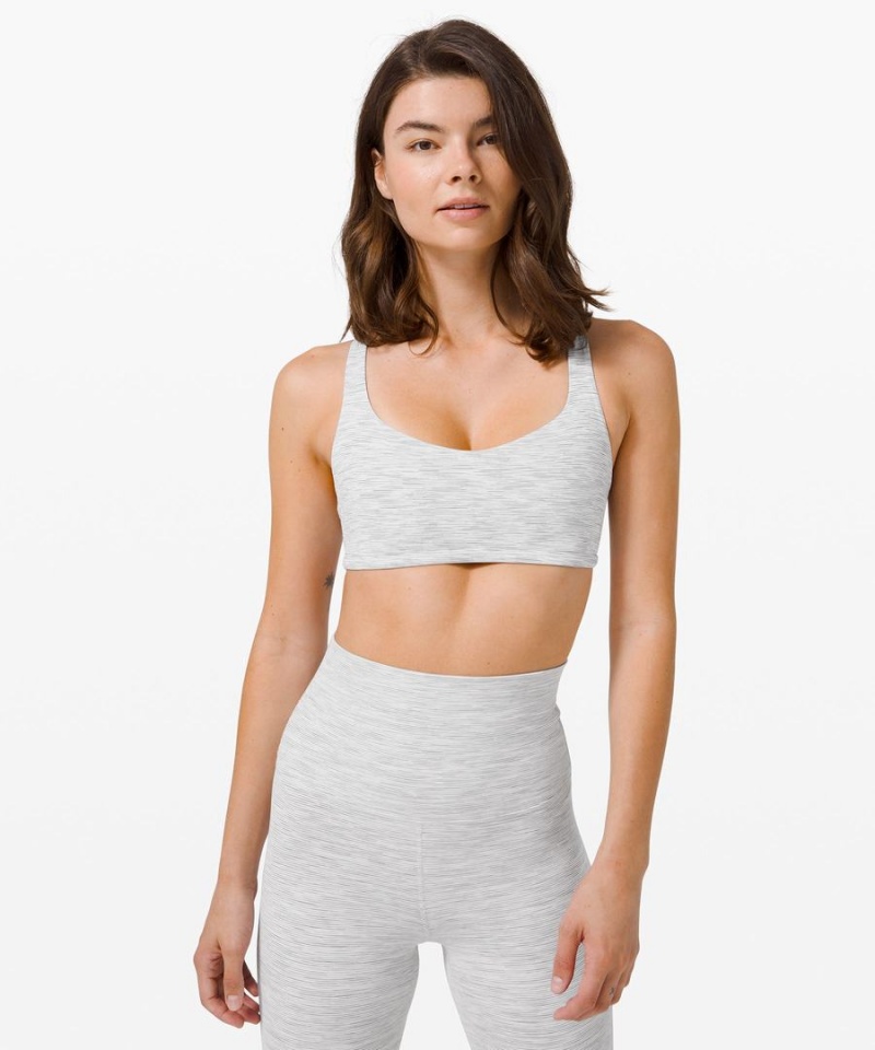 Sujetador Deportivo Lululemon Free to Be Bra - Wild Light Support, A/B Cup Mujer Gris Claro Chile | 413MGHQNY