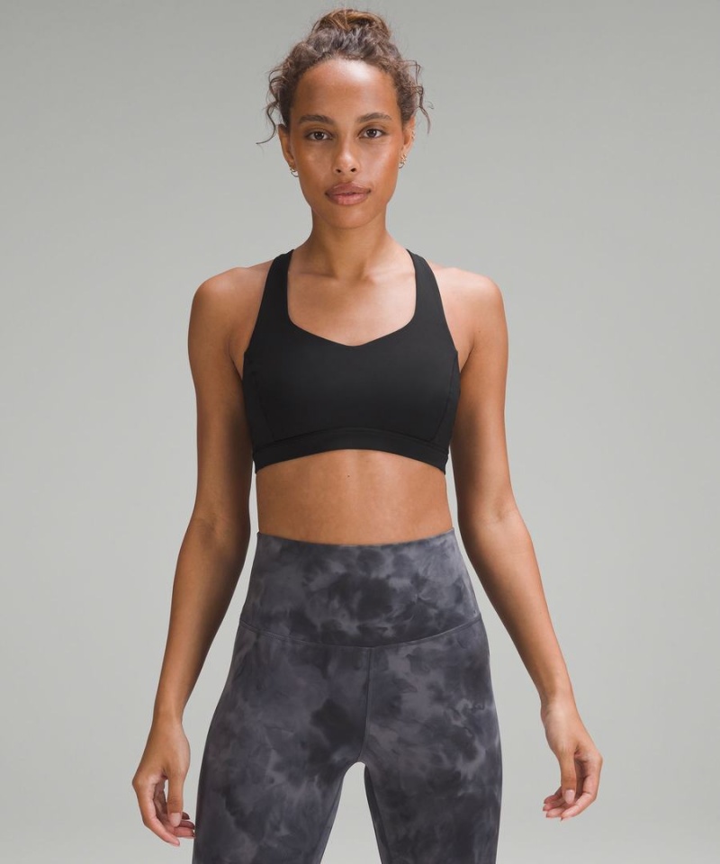 Sujetador Deportivo Lululemon Free to Be Serene Bra Light Support, C/D Cup Mujer Negras Chile | 285DBPJZT