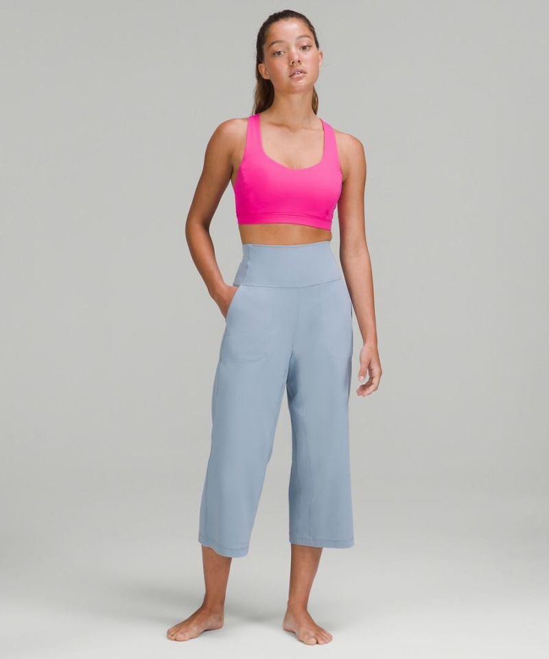 Sujetador Deportivo Lululemon Free to Be Serene Bra Light Support, C/D Cup Mujer Rosas Gris Chile | 037RJXGNB