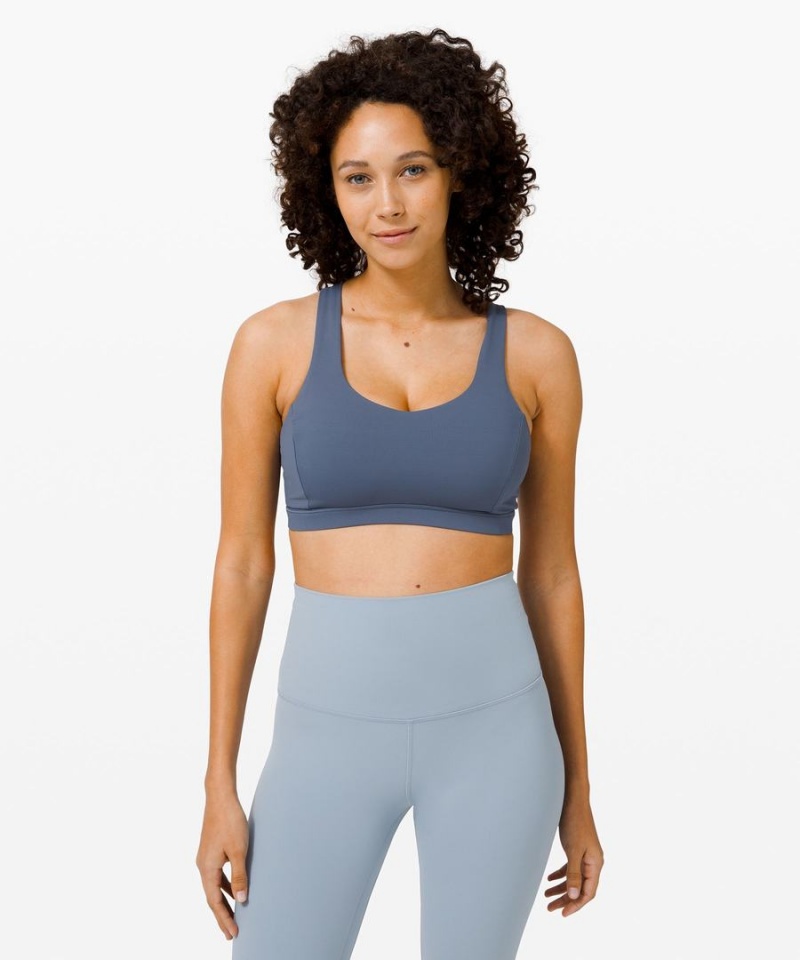 Sujetador Deportivo Lululemon Free to Be Serene Bra Light Support, C/D Cup Mujer Azules Chile | 826OPCNVA