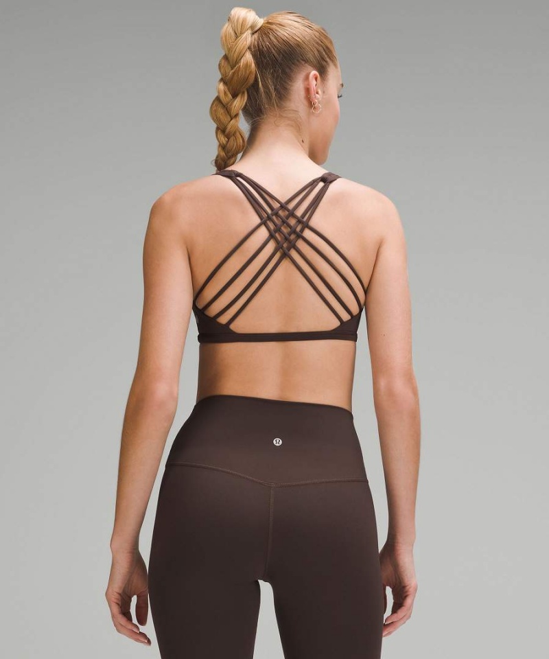 Sujetador Deportivo Lululemon Free to Be Bra - Wild Light Support, A/B Cup Mujer Chocolate Chile | 367SZVRMU