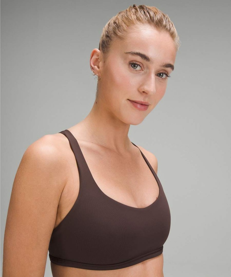 Sujetador Deportivo Lululemon Free to Be Bra - Wild Light Support, A/B Cup Mujer Chocolate Chile | 367SZVRMU