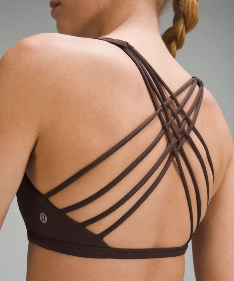 Sujetador Deportivo Lululemon Free to Be Bra - Wild Light Support, A/B Cup Mujer Chocolate Chile | 367SZVRMU