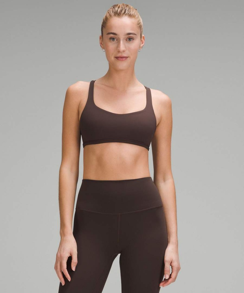 Sujetador Deportivo Lululemon Free to Be Bra - Wild Light Support, A/B Cup Mujer Chocolate Chile | 367SZVRMU
