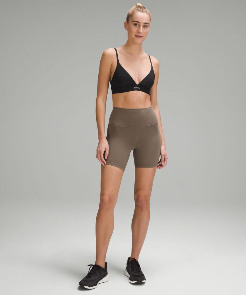 Sujetador Deportivo Lululemon License to Train Triangle Bra Light Support, A/B Cup Mujer Negras Chile | 108KWSOAI
