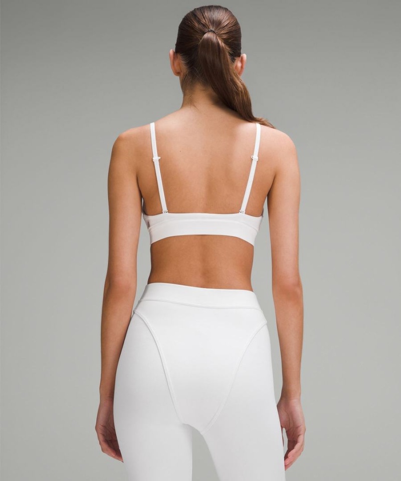 Sujetador Deportivo Lululemon License to Train Triangle Bra Light Support, A/B Cup Estampadas Mujer Blancas Chile | 891NVIBGD