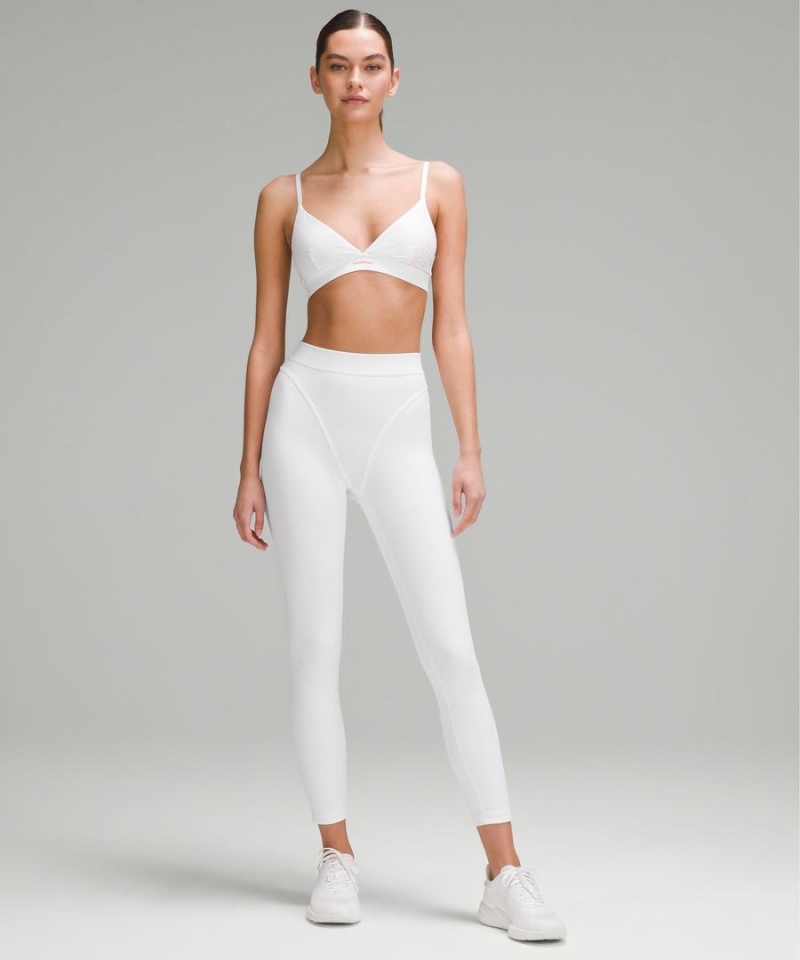 Sujetador Deportivo Lululemon License to Train Triangle Bra Light Support, A/B Cup Estampadas Mujer Blancas Chile | 891NVIBGD