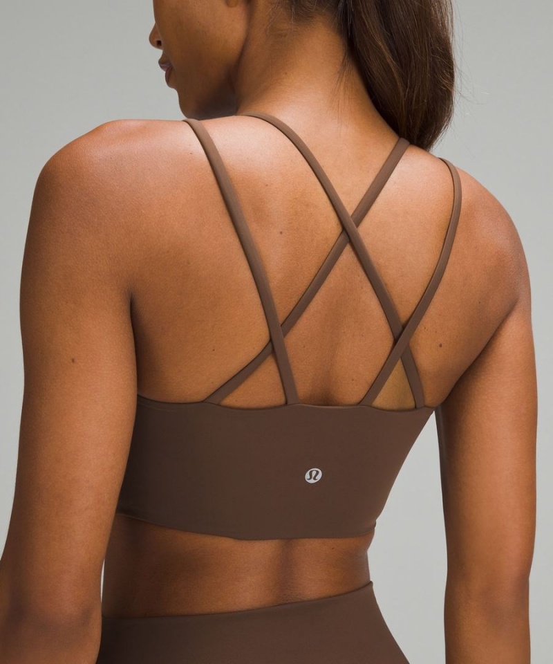Sujetador Deportivo Lululemon Like a Cloud Longline Bra Light Support, B/C Cup Mujer Chocolate Chile | 950RGZTJE