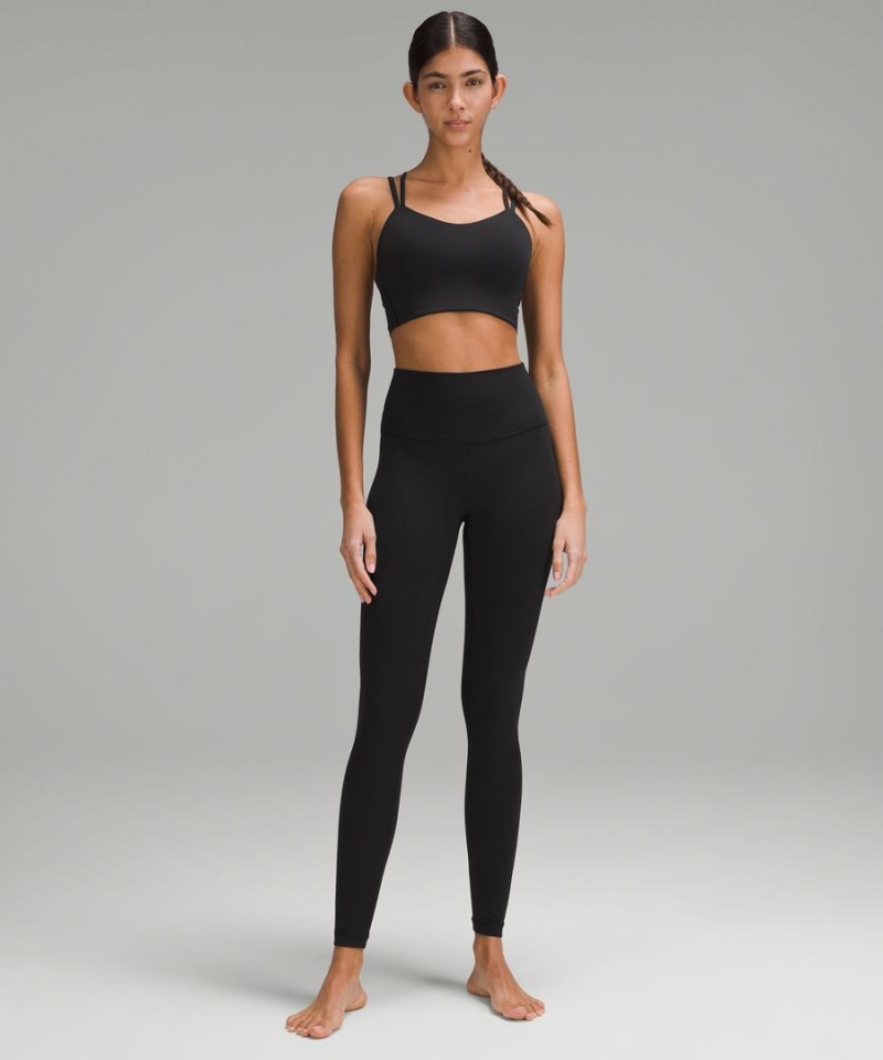 Sujetador Deportivo Lululemon Like a Cloud Longline Bra Light Support, B/C Cup Mujer Negras Chile | 821GTEJPA