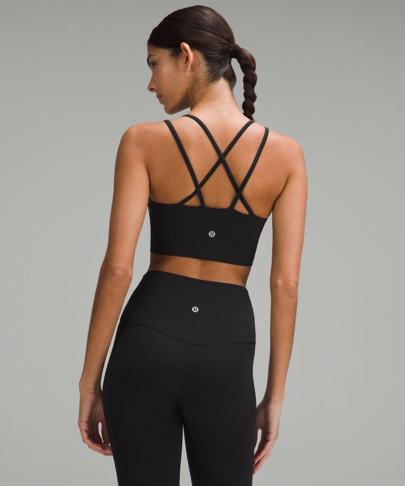 Sujetador Deportivo Lululemon Like a Cloud Longline Bra Light Support, B/C Cup Mujer Negras Chile | 821GTEJPA